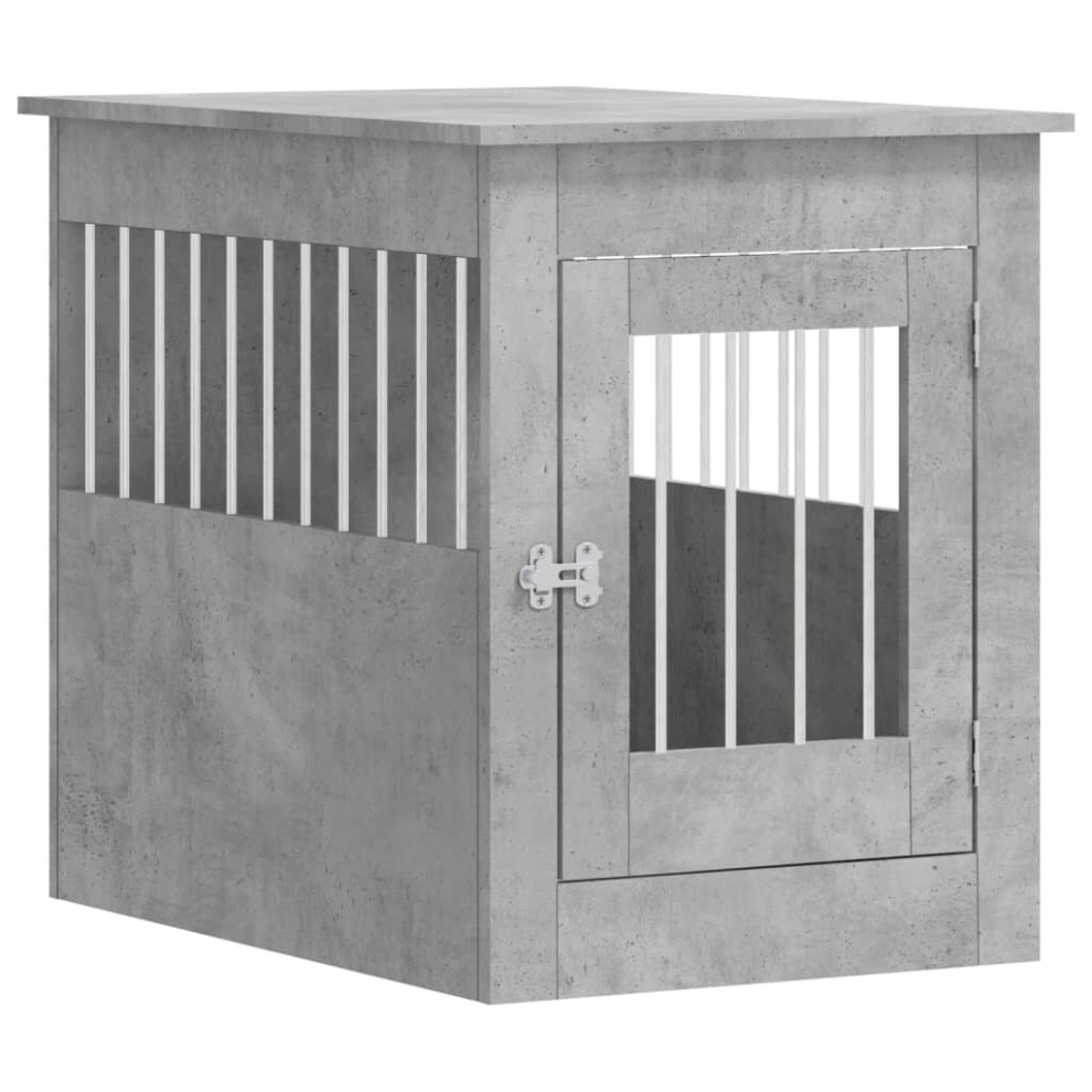 (concrete grey, 55 x 80 x 68 cm) vidaXL Dog Crate Furniture Pet Doghouse Dog Kennel Dog Cage Engineered Wood