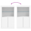 VidaXL (white) vidaXL Side Cabinet with LED Lights Storage Sideboard Cupboard Engineered Wood 10