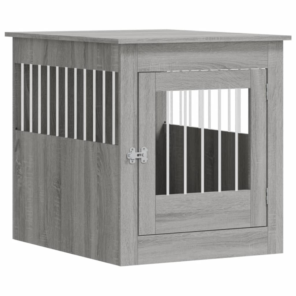 (grey sonoma, 64.5 x 80 x 71 cm) vidaXL Dog Crate Furniture Pet Doghouse Dog Kennel Dog Cage Engineered Wood