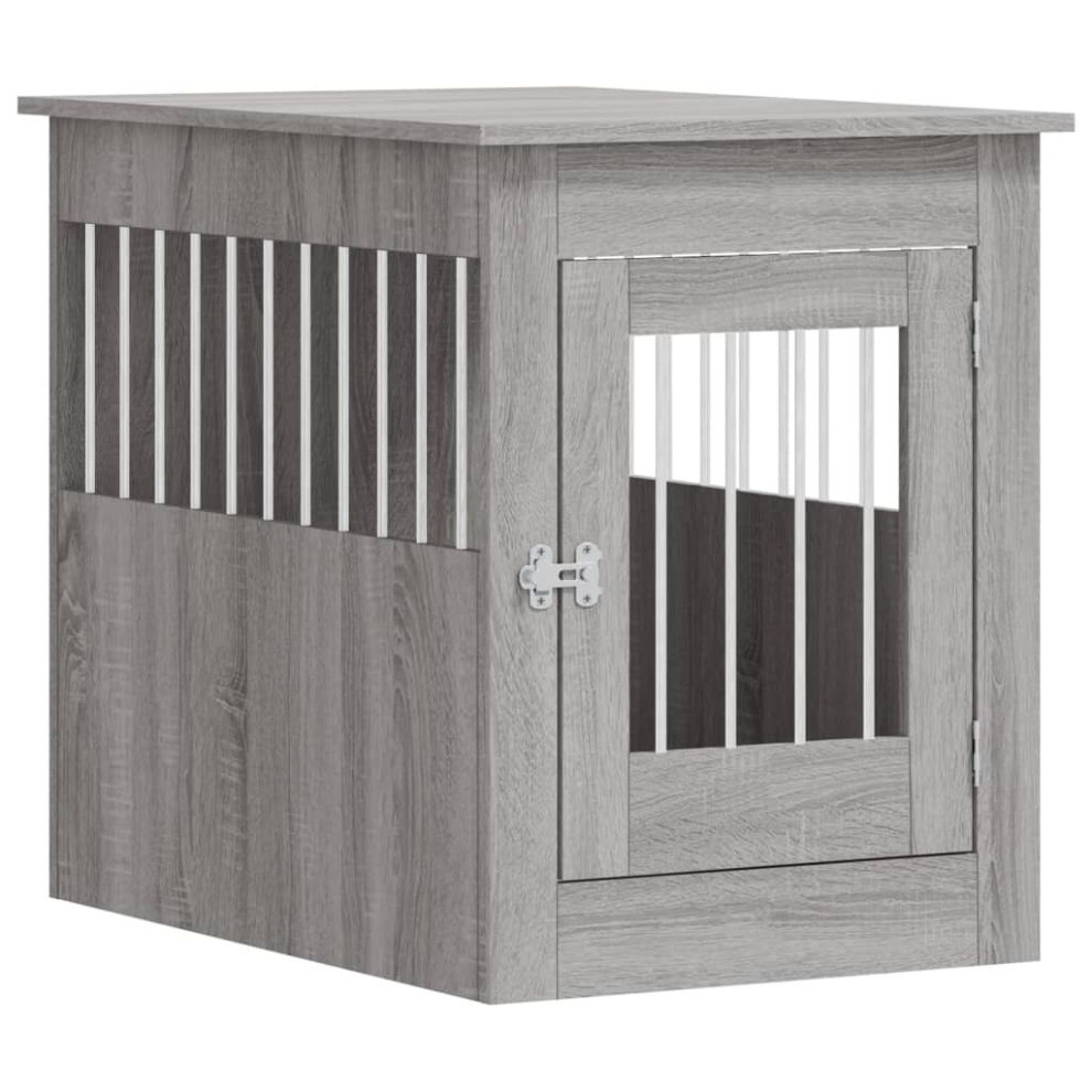 (grey sonoma, 55 x 80 x 68 cm) vidaXL Dog Crate Furniture Pet Doghouse Dog Kennel Dog Cage Engineered Wood