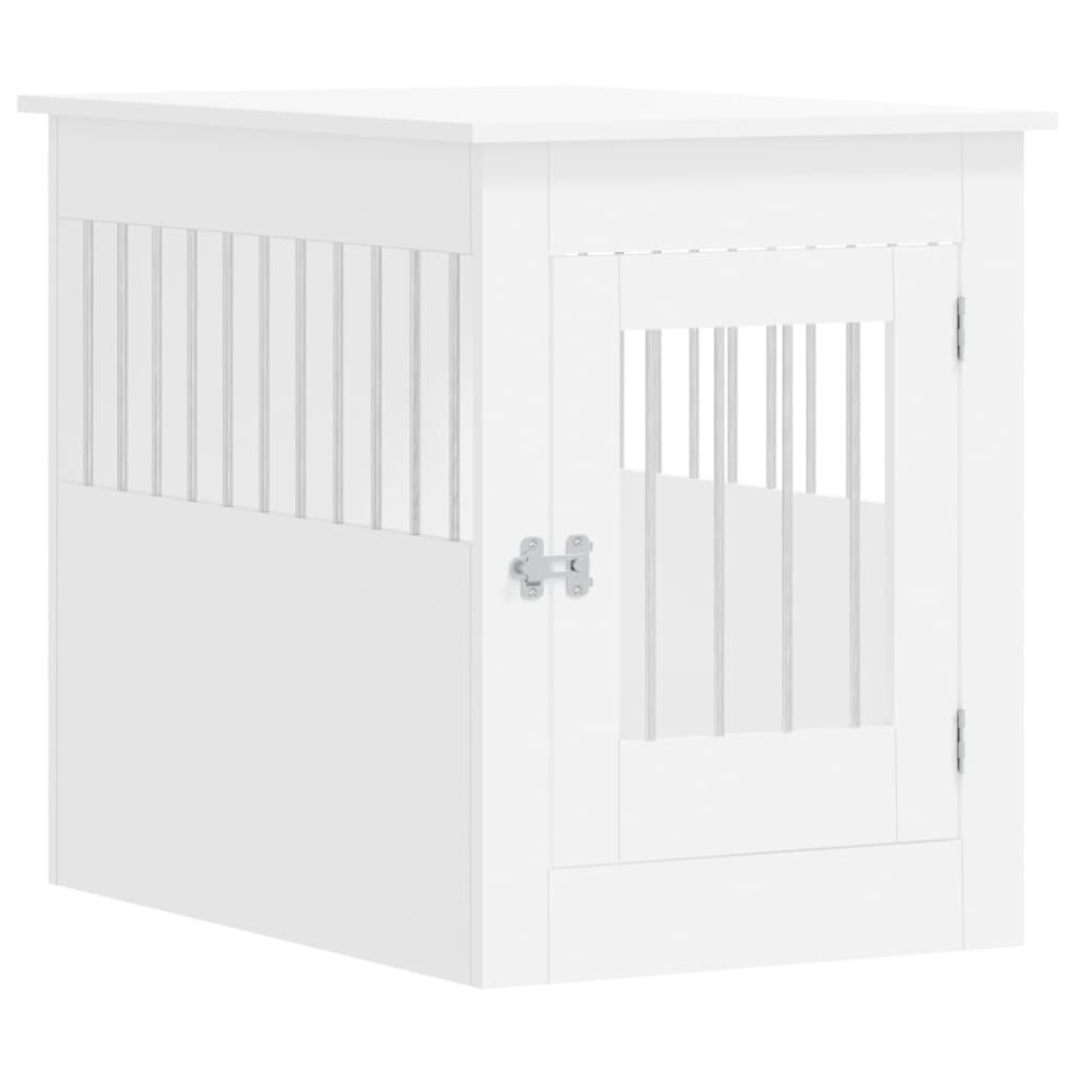 (white, 55 x 80 x 68 cm) vidaXL Dog Crate Furniture Pet Doghouse Dog Kennel Dog Cage Engineered Wood