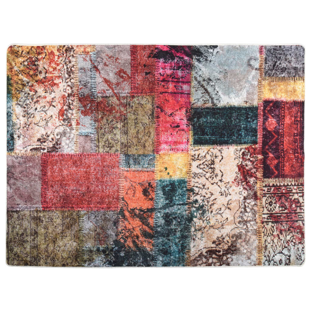 Vidaxl (Patchwork, 400 X 300 Cm) Rug Washable Patchwork Anti Slip Home Floor Carpet Floor Area Rug Mat