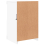 VidaXL (white, 1 pcs) vidaXL Side Cabinet with LED Lights Storage Sideboard Cupboard Engineered Wood 9