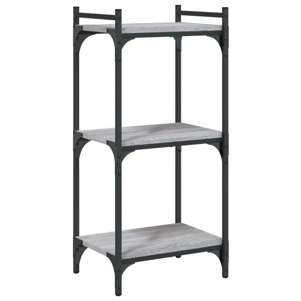 Vidaxl (Grey Sonoma, 40 X 30 X 86 Cm) Bookcase Bookshelf Storage Cabinet Rack Book Shelf Engineered Wood