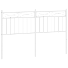 (white, 135 cm) vidaXL Metal Headboard Bedroom Home Decor Bed Header Guest Room Bed Headboard