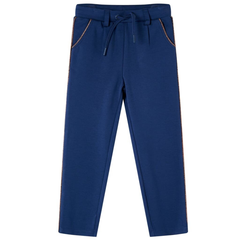 Vidaxl (104) Kids' Pants With Drawstring Toddler Baby Trousers Children's Pants Navy Blue