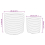 VidaXL vidaXL Storage Baskets Washing Bin Laundry Basket 2 pcs White and Black Cotton 4