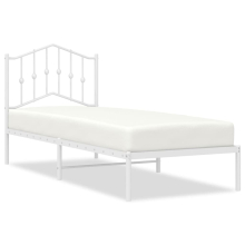 (with headboard, 90 x 190 cm) vidaXL Metal Bed Frame Home Bedroom Bed Base Mattress Foundation Bedstead