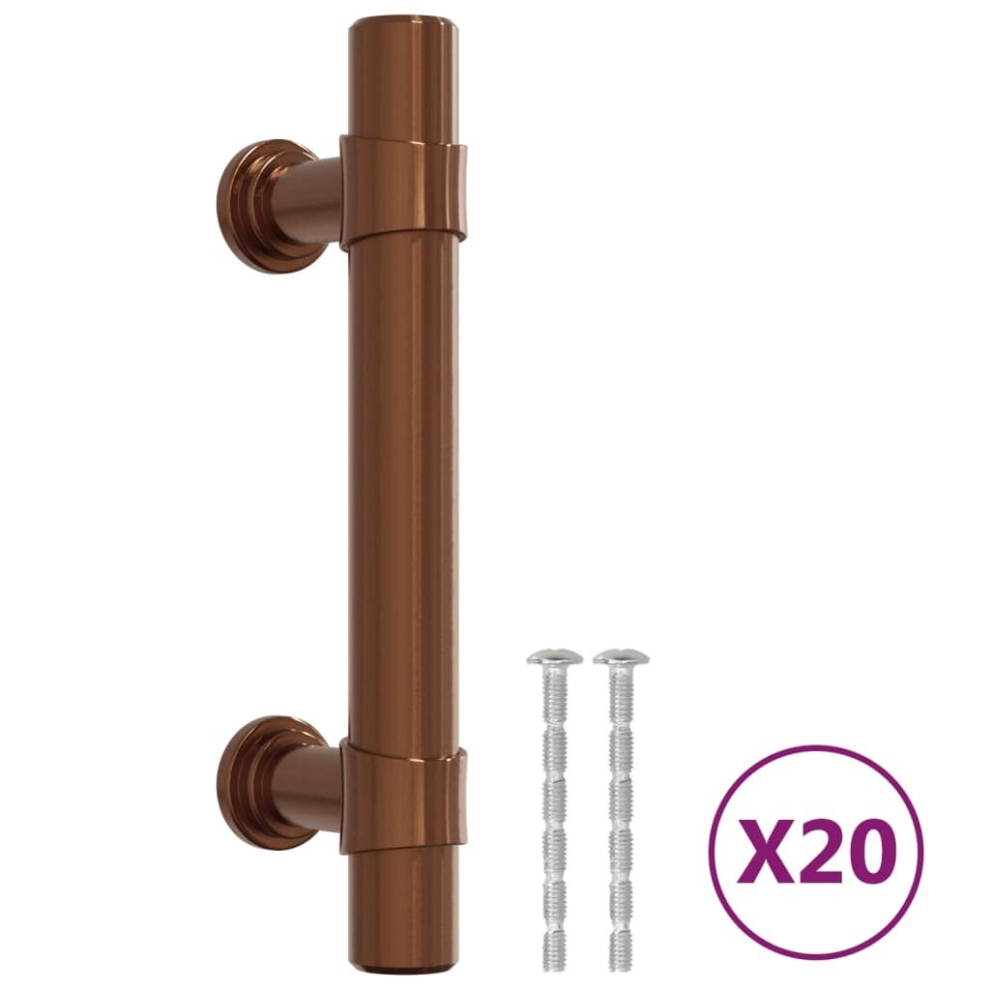 (bronze, 64 mm/ 20 pcs) vidaXL Cabinet Handles Door Handles Furniture Drawer Pull Stainless Steel