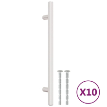 (silver, 160 mm/ 10 pcs) vidaXL Cabinet Handles Door Handles Furniture Drawer Pull Stainless Steel