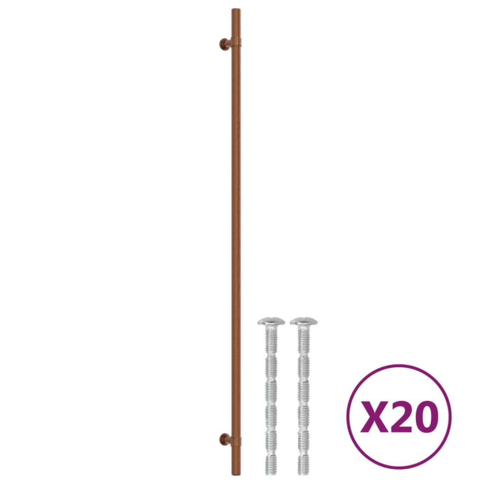 (bronze, 480 mm/ 20 pcs) vidaXL Cabinet Handles Door Handles Furniture Drawer Pull Stainless Steel