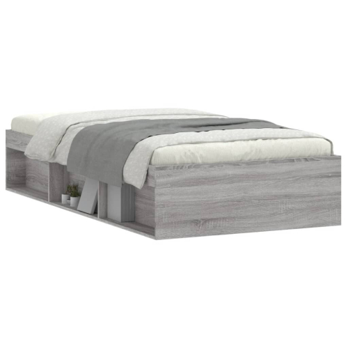VidaXL vidaXL Bettgestell Grau Sonoma 100x200 cm 2