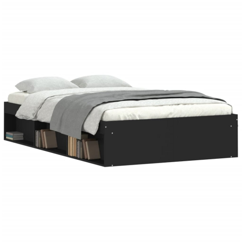 VidaXL vidaXL Bettgestell Schwarz 120x200 cm 2