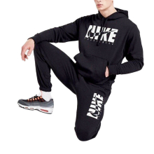 (Small) Nike Mens Black Club Sportswear Tracksuit