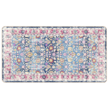 (blue and pink, 80 x 150 cm) vidaXL Rug Washable Patchwork Anti Slip Home Floor Carpet Floor Area Rug Mat