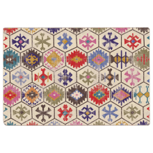 (blue and white, 120 x 180 cm) vidaXL Rug Washable Patchwork Anti Slip Home Floor Carpet Floor Area Rug Mat