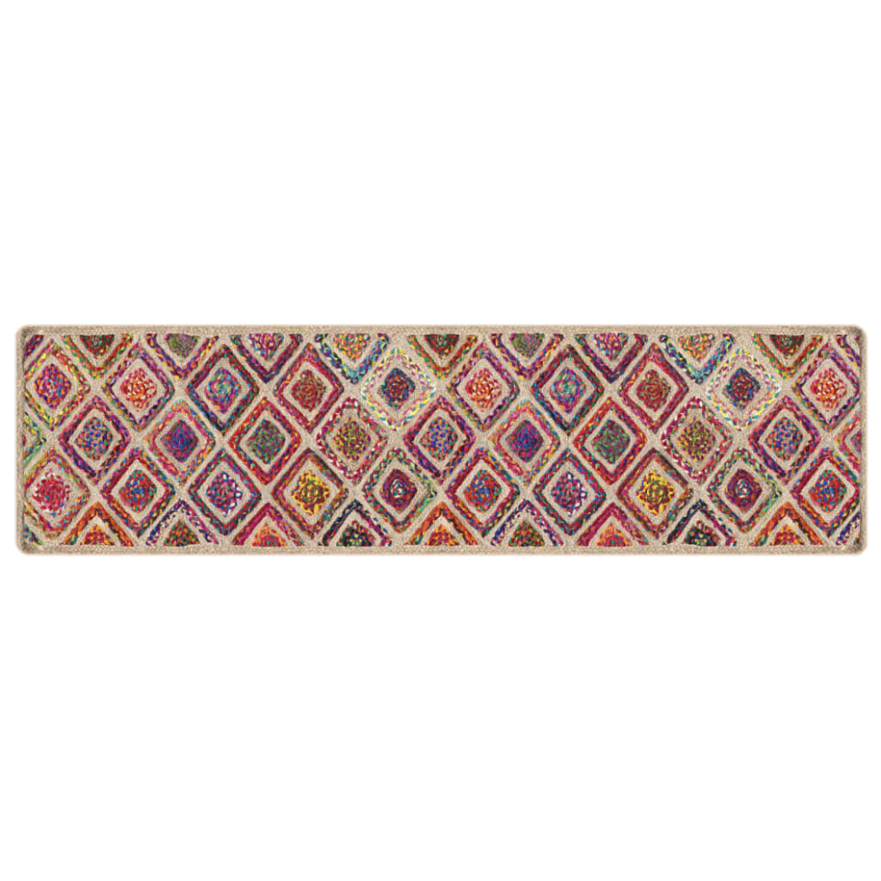 (multicolour, 80 x 300 cm) vidaXL Rug Washable Patchwork Anti Slip Home Floor Carpet Floor Area Rug Mat