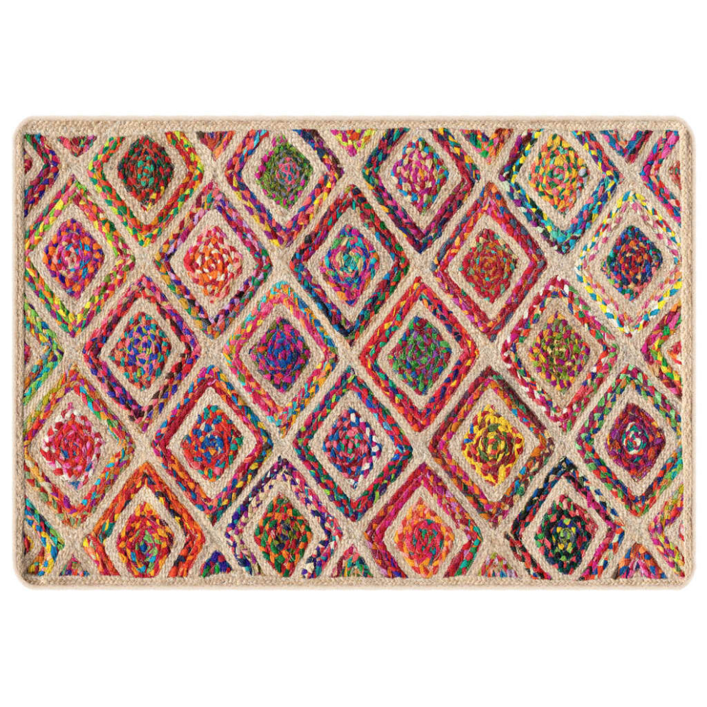 Vidaxl (Multicolour, 160 X 230 Cm) Rug Washable Patchwork Anti Slip Home Floor Carpet Floor Area Rug Mat