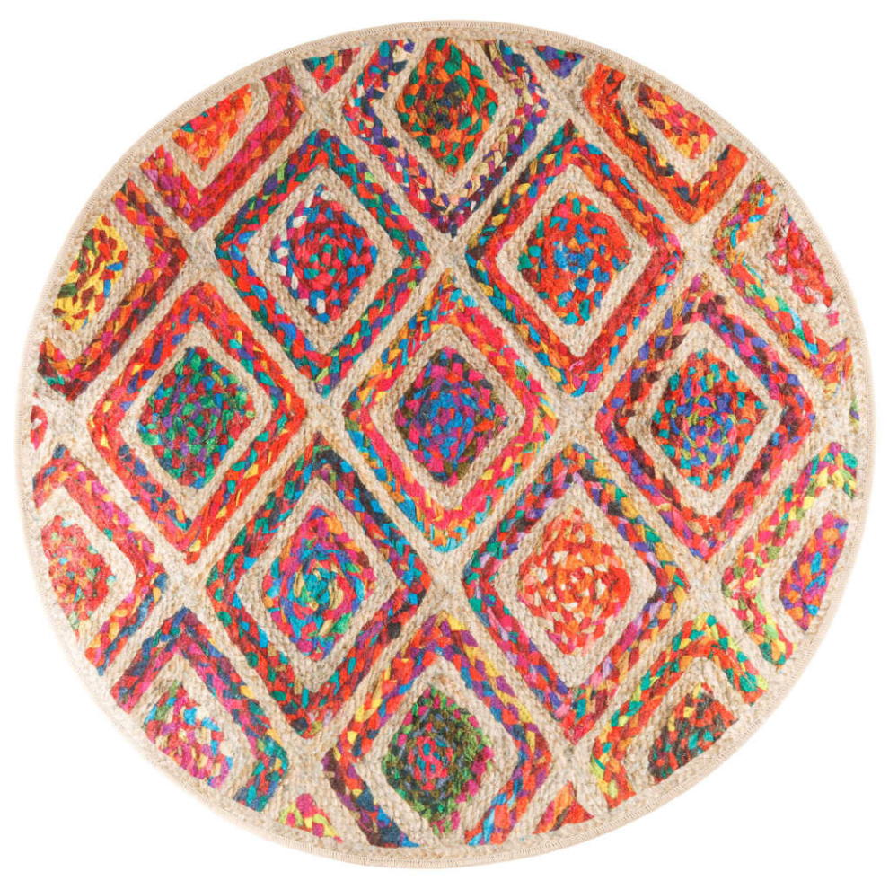 Vidaxl (Multicolour, 120 Cm) Rug Washable Patchwork Anti Slip Home Floor Carpet Floor Area Rug Mat