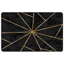 (black and gold, 190 x 300 cm) vidaXL Rug Washable Patchwork Anti Slip Home Floor Carpet Floor Area Rug Mat
