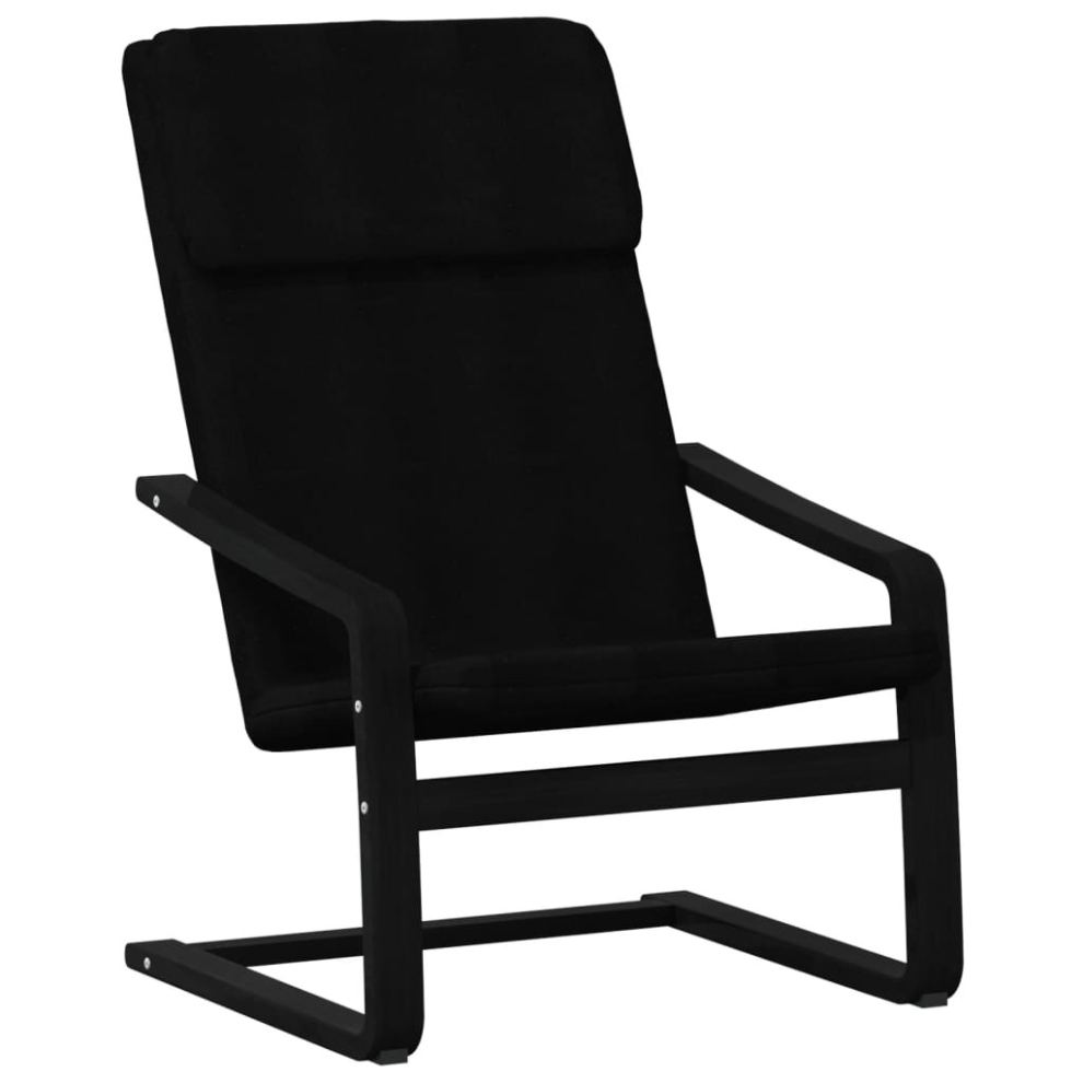 (black) vidaXL Relaxing Chair Armchair Lounge Chair Sofa Office Seating Chair Fabric