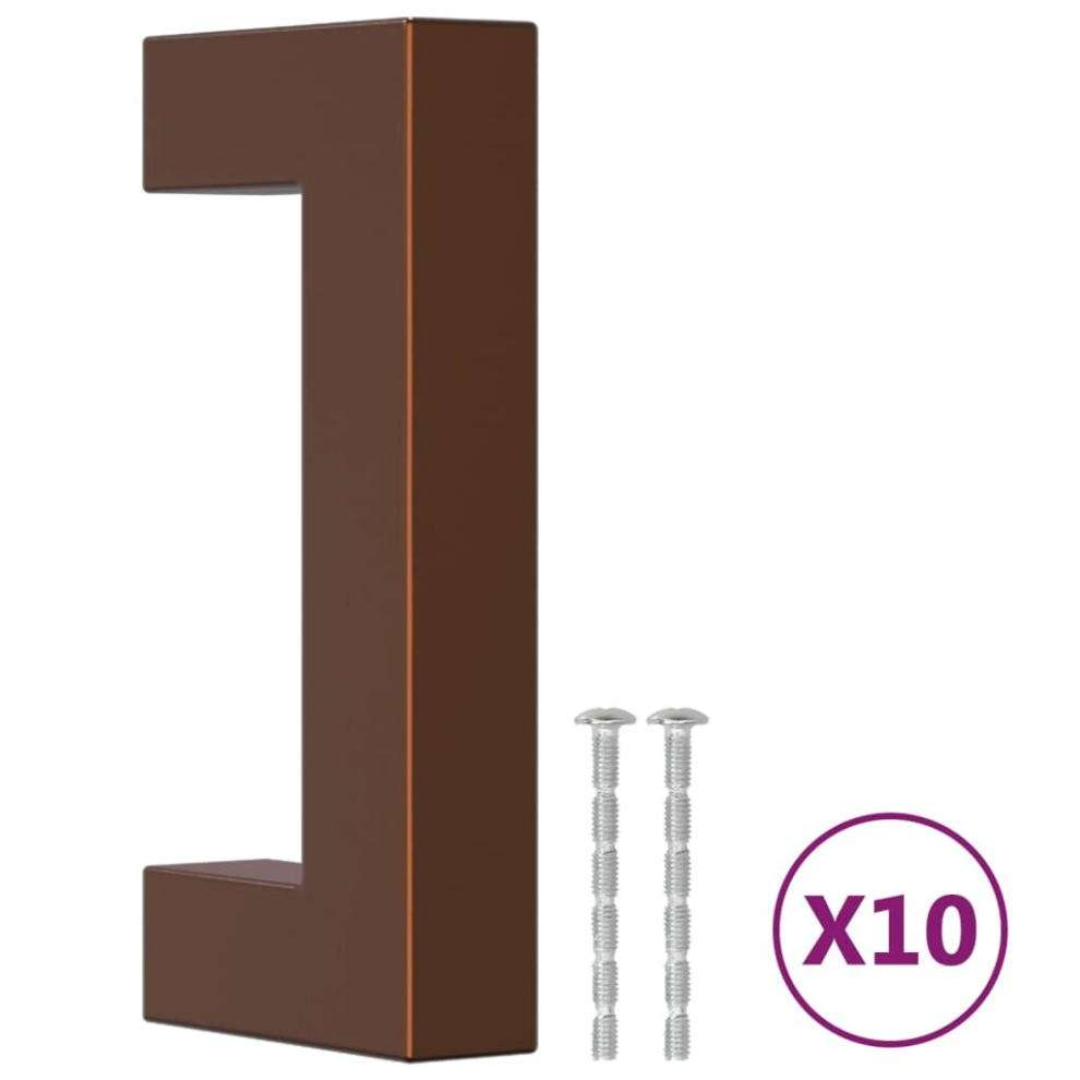 (bronze, 64 mm/ 10 pcs) vidaXL Cabinet Handles Door Handles Furniture Drawer Pull Stainless Steel-image-OPC-PD85XR2-NEW