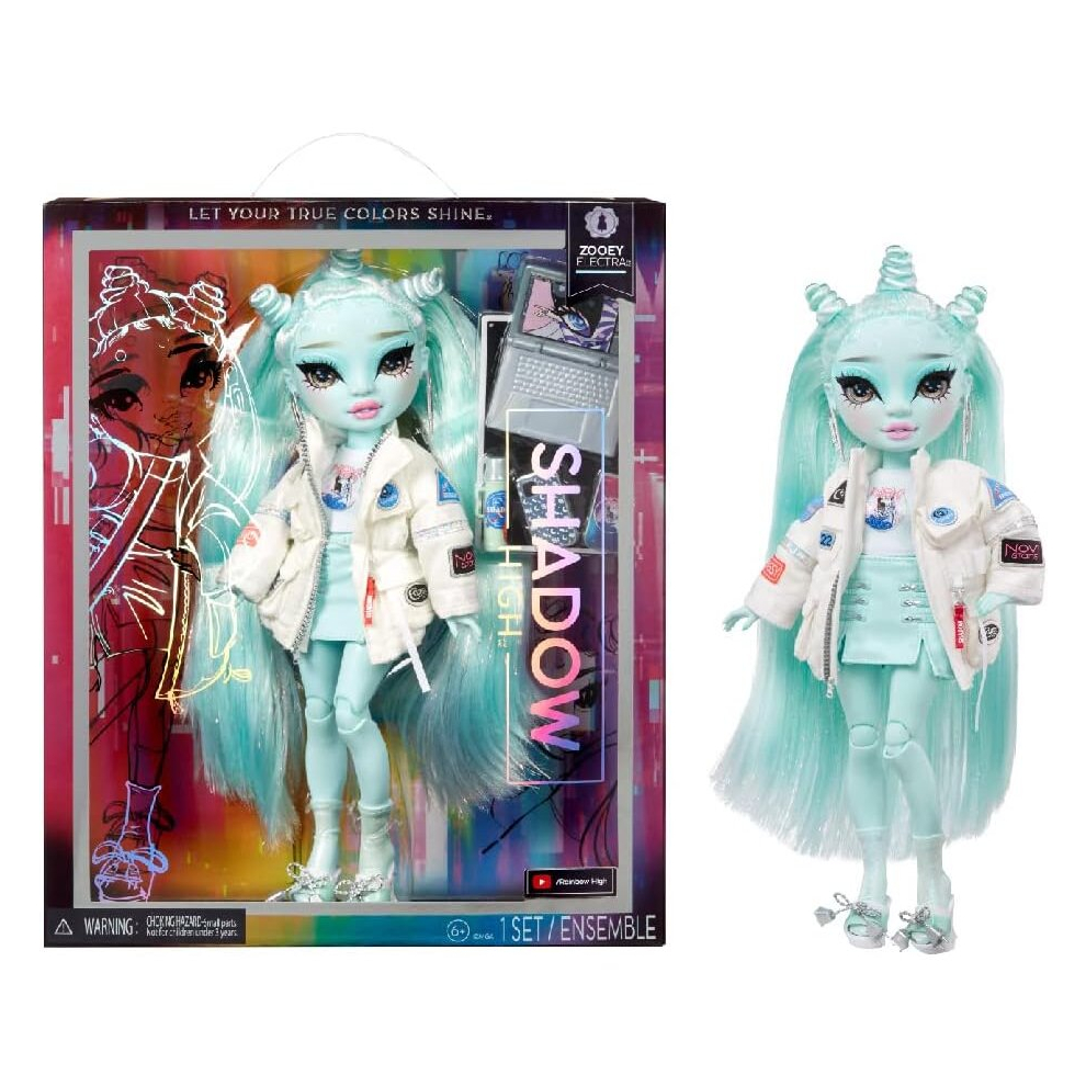 Character Options Rainbow High Shadow High Zooey Electra Fashion Doll Light/Green