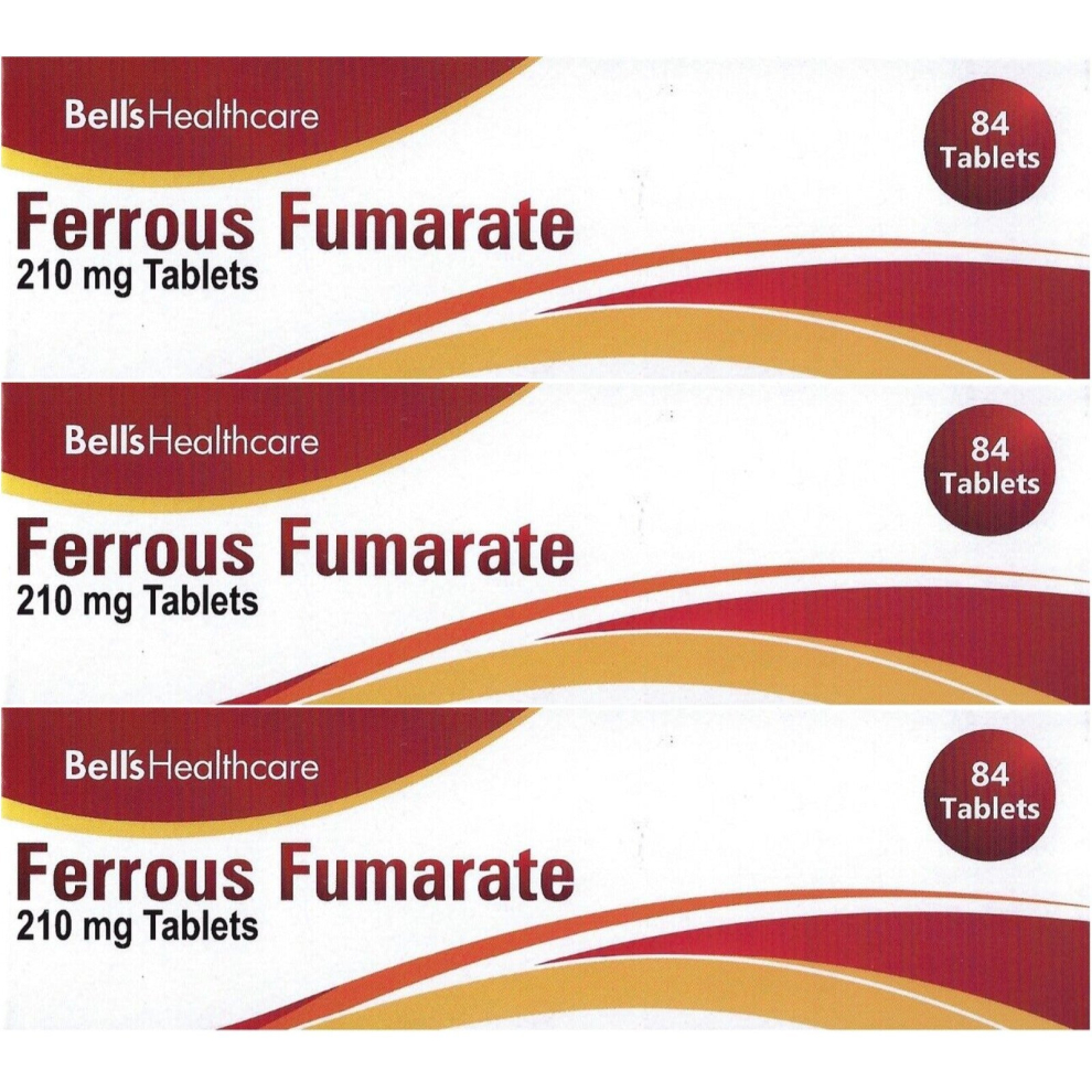 Ferrous 210Mg 3 Packs of 84 Tablets (252) Iron Tablets