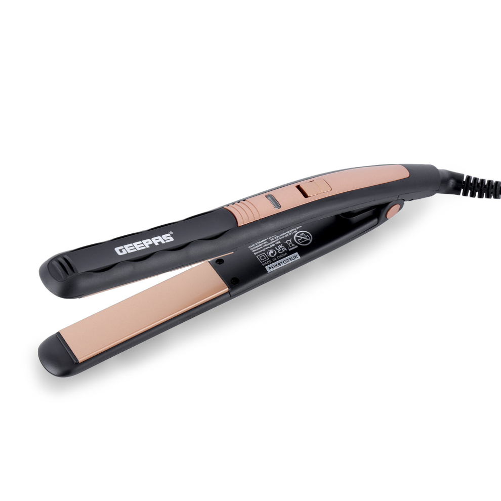 Geepas 35 W Ceramic Hair Straighteners 360Â° Swivel Cord, Easy Pro-Slim