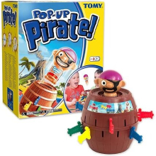 TOMY Pop Up Pirate Classic Children's Action Board Game, Family and Preschool Kids Game for Children 4, 5, 6, 7, 8 Year Old Boys Girls Adults