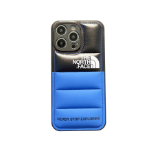 (iPhone 11pro, blue) The new winter down jacket phone case, the protective case is anti-slip and durable