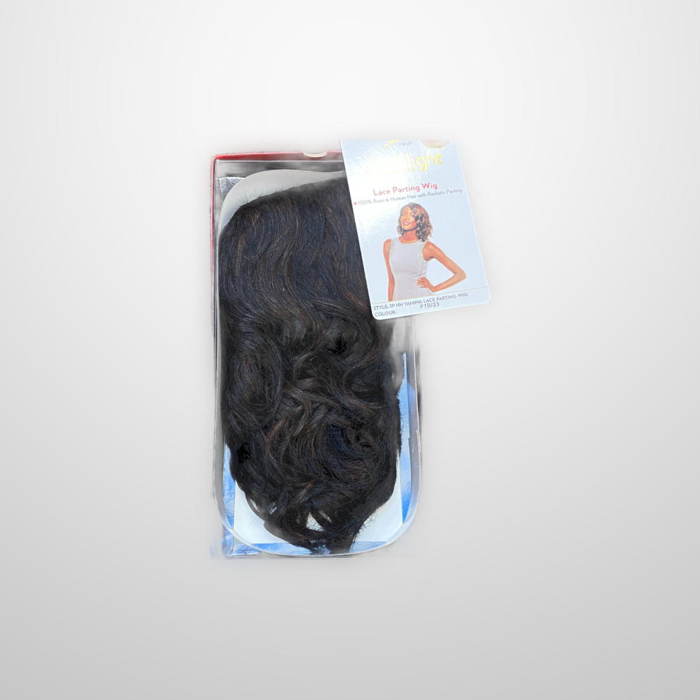 By Sleek Unisex Multicoloured (F1b.33) Sleek Spotlight Pure Human Hair Yamina Side Wig 11'' To 14'' Inch