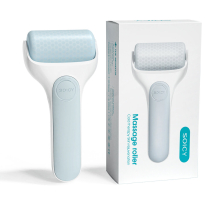 Rodillo de hielo para rostro, ojos, cuello y cuerpo. Masajeador y enfriamiento para la piel.