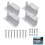 4pcs Solar Panel Z Bracket Mounting Aluminium Fixing Set Roof home 4