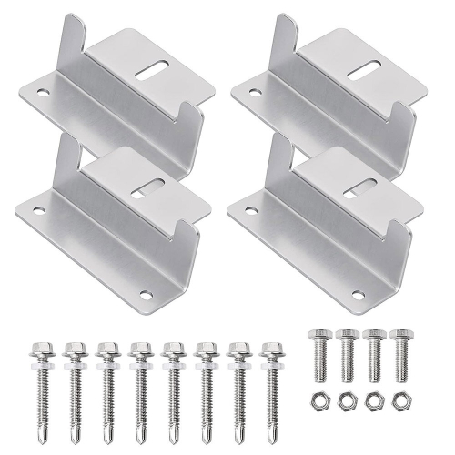 4pcs Solar Panel Z Bracket Mounting Aluminium Fixing Set Roof home
