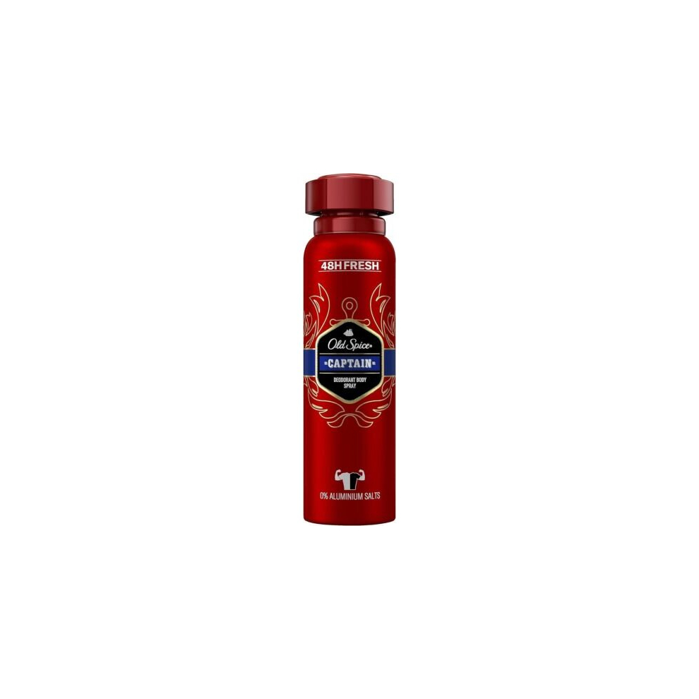 Old Spice Captain Deodorant Body Spray For Men 48H Fresh 150 ml