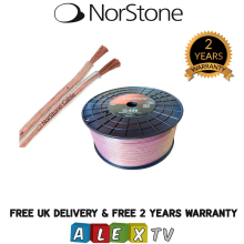 Norstone CL400 Classic 2x4mm2 OFC Professional Grade Speaker Cable in 100m Drum