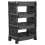 URBN Living (  Anthracite) 4 Tier Shelves Fruit Vegetable Baskets Storage Cart Rack Home Kitchen Organiser 6