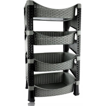 Buy SONGICS 4 Tier Plastic Rolling Cart PP Storage Trolley With