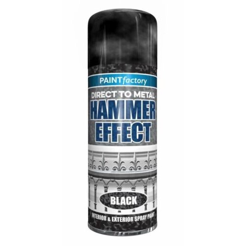 Paint Factory Hammered Effect Spray Paint Black 400ml