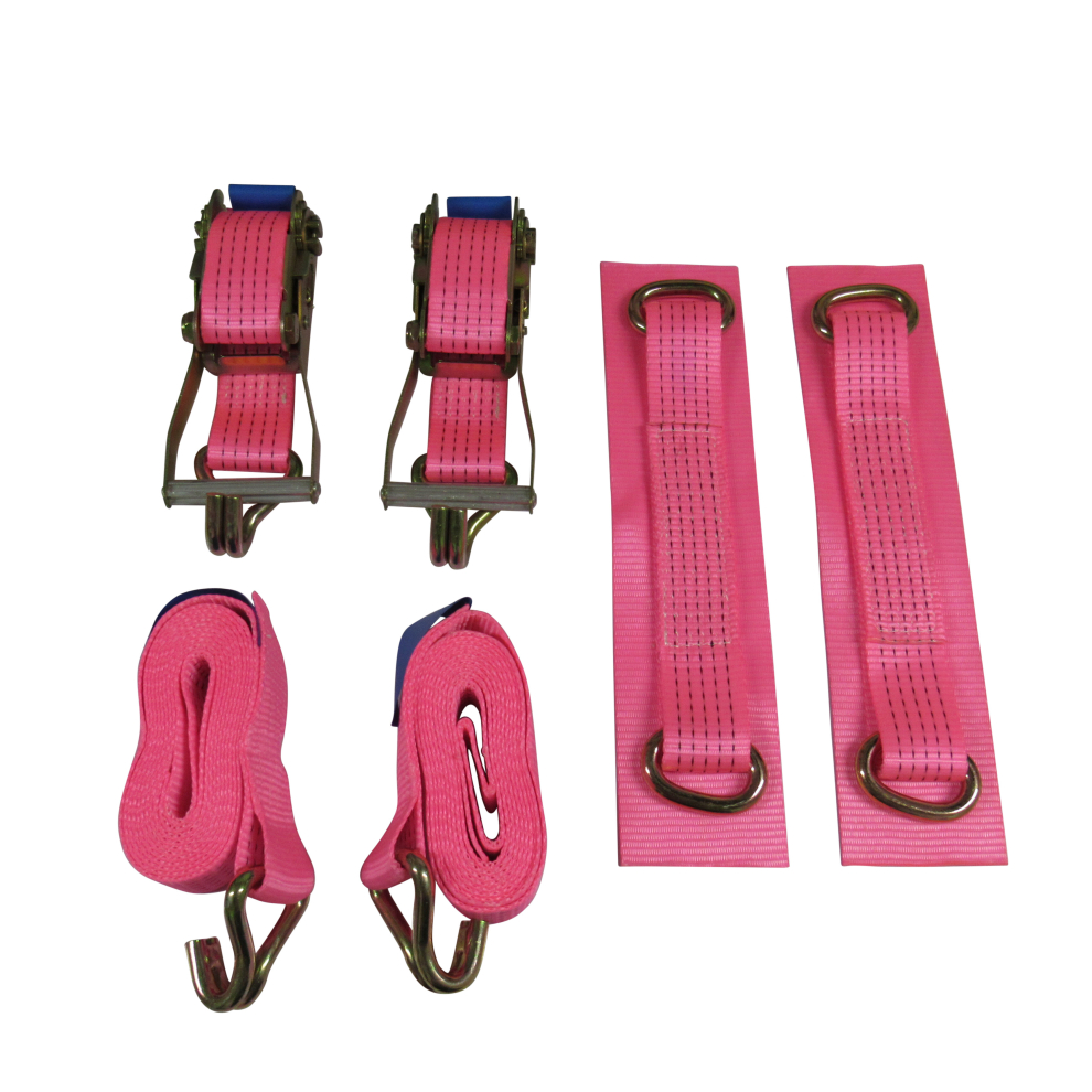 (Set Of 2, 6 Metre) Car Transporter Wheel Strap Set 50Mm Recovery 600988553439