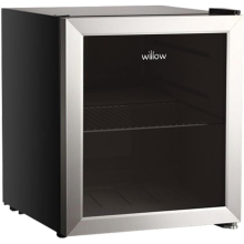 Willow WBC48SS 48L Table Top Beverage Cooler - Stainless Steel, 50x330ml Can Capacity, 39dB Quiet, Reversible Door, Adjustable Thermostat