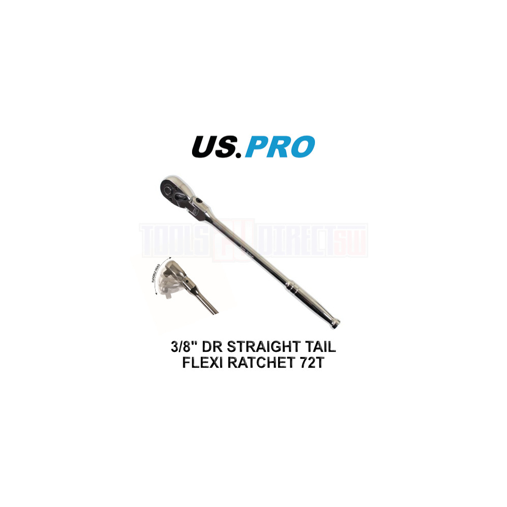 US PRO 3/8"DR STRAIGHT TAIL FLEXI RATCHET B4122