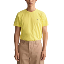 (Yellow, M) GANT Mens T Shirt Summer Top Short Sleeve