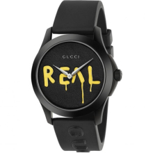Gucci G-Timeless Real Watch Caoutchouc noir YA1264017
