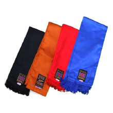 (Red) KUNG FU PROFESSIONAL SASH: WITH TASSLES
