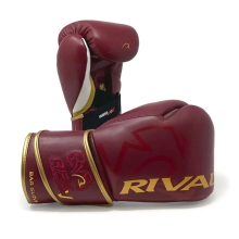 (8oz ) RIVAL RFX -GUERRERO-V LEATHER BAG GLOVES - SF-H - BURGUNDY/GOLD