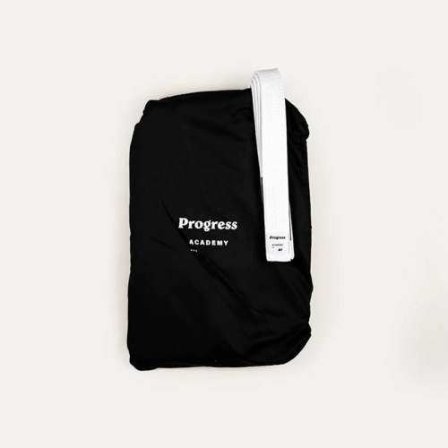 (A4) PROGRESS BJJ THE ACADEMY GI WITH FREE WHITE BELT - BLACK 2