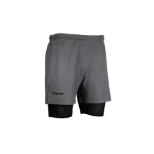 (Small ) PROGRESS JIU JITSU ACADEMY PLUS HYBRID SHORTS - GREY