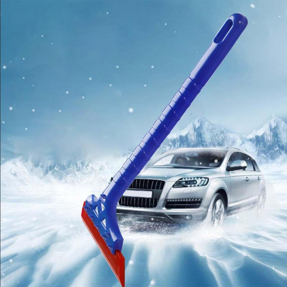 Ice Scrapers For Car Windshield Magical Scraper For Ice And Snow Brush Broom Scrapers Car Window Frost Removal Small Snow Shovel( 12.5In) Blue 7770197843584